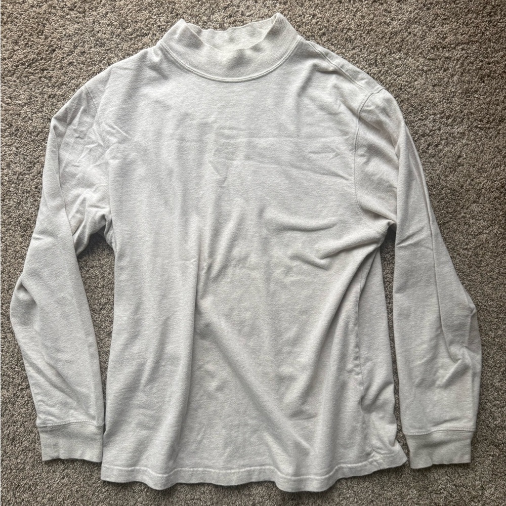 Covington cream mock turtleneck long Sleeve Tee